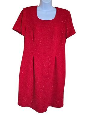 Red Glitter Sequin Dress Sparkly Style party dress out with the girls date love